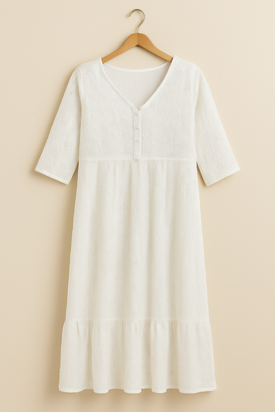 Ivory Lace Elegance Dress