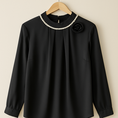 Midnight Elegance Pearl Top