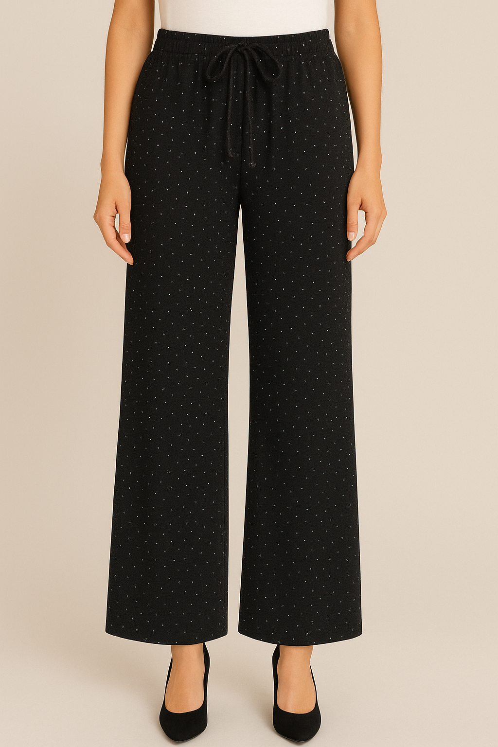 Black Shimmer Trouser