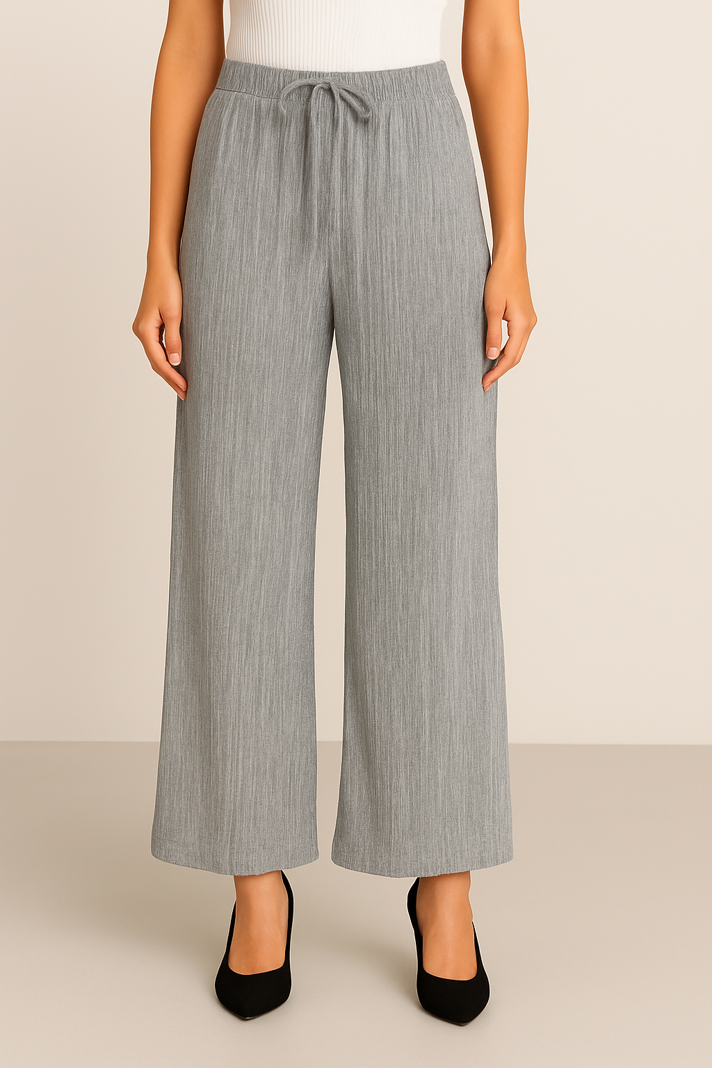 White Silver Shimmer Trouser