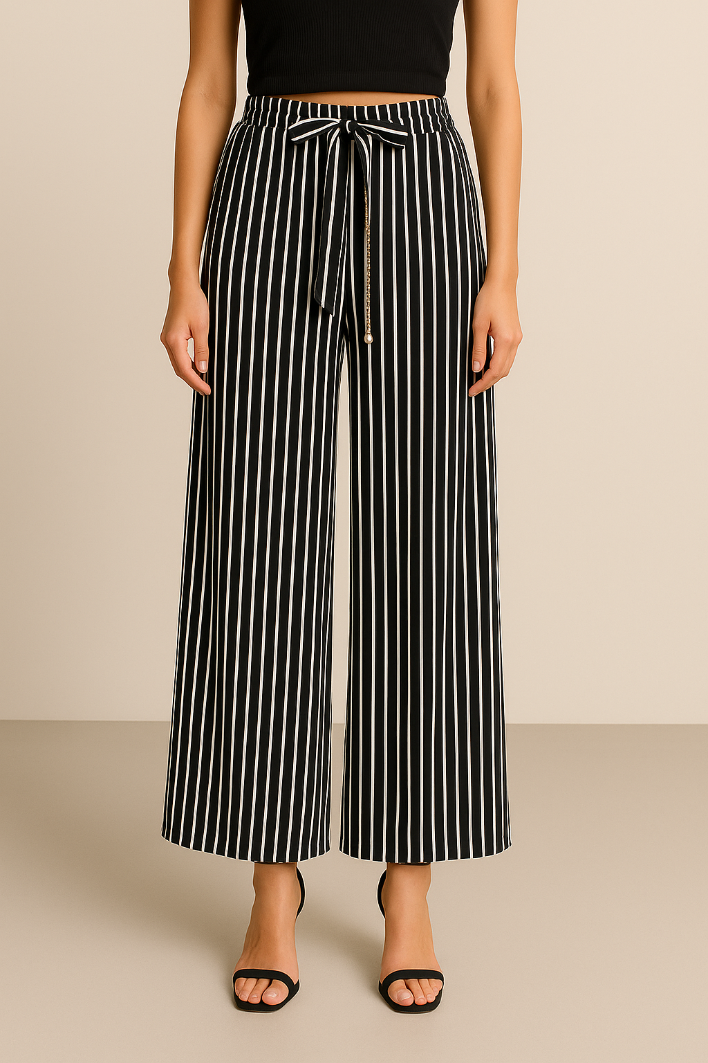 Black stripped trouser