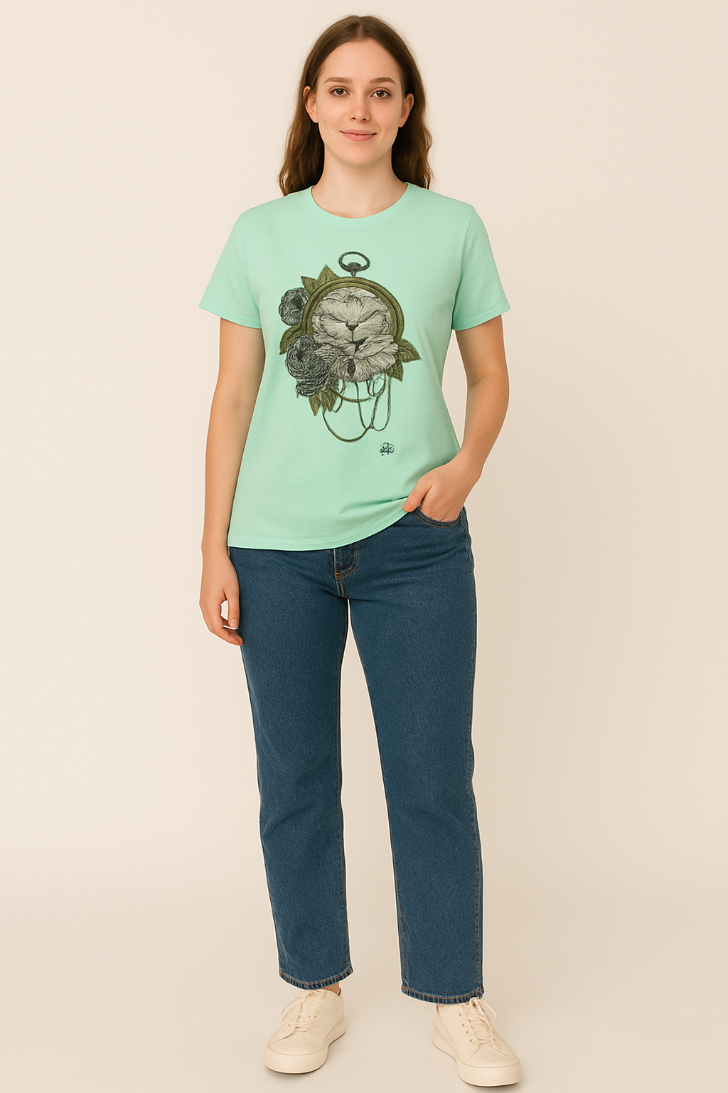 Mint Timeless Bloom Tee