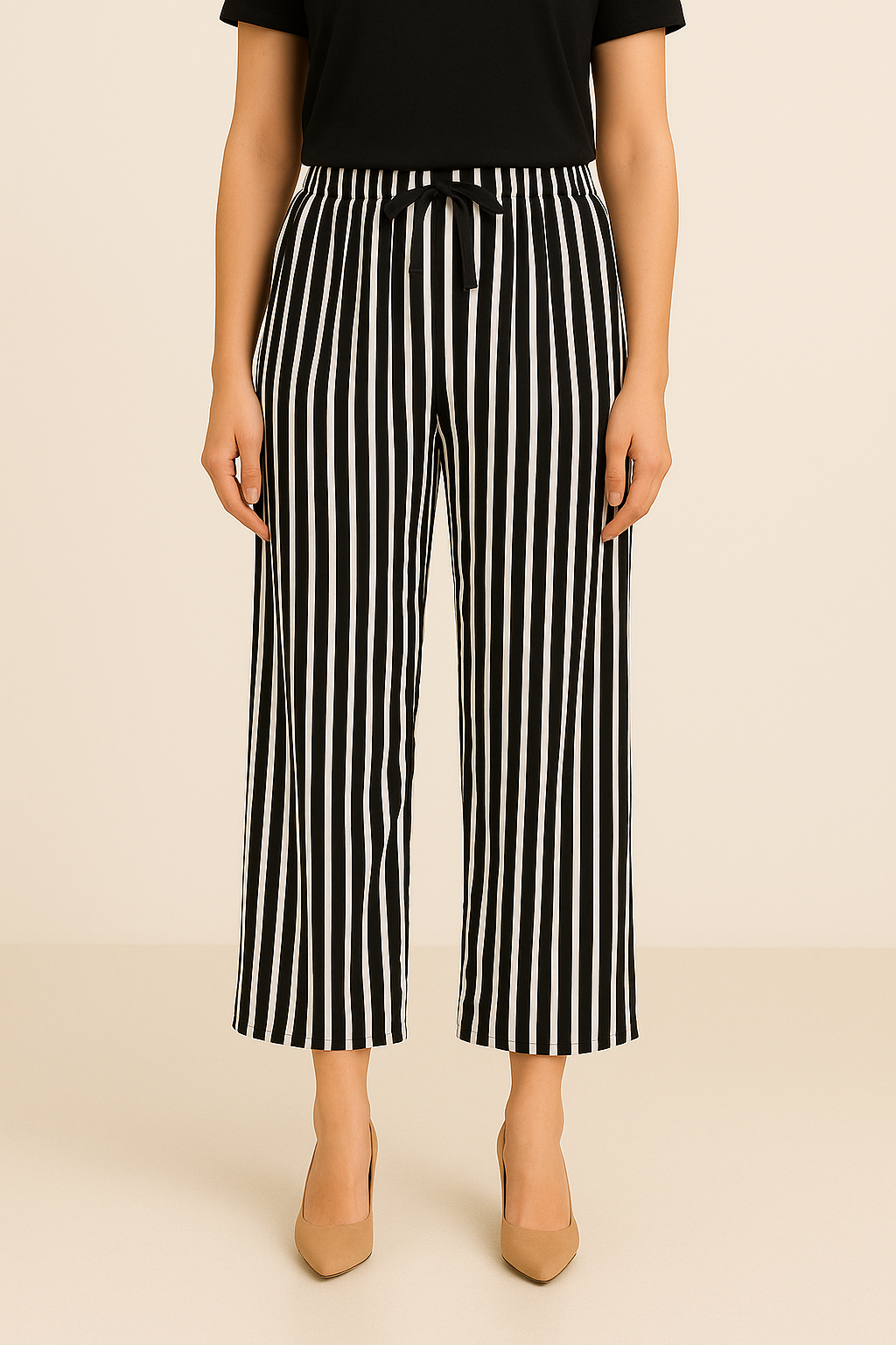 Monochrome Stride Palazzo