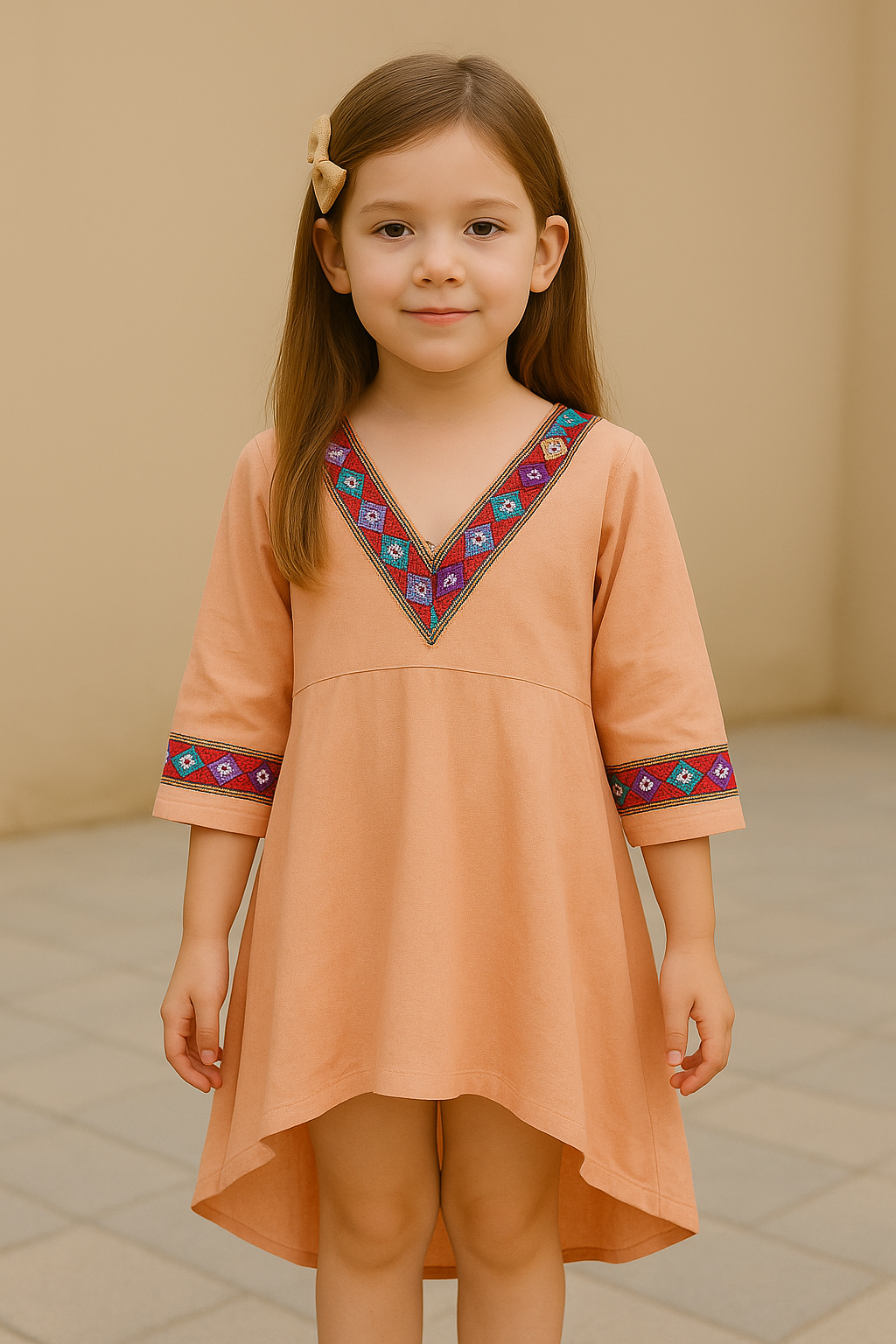Desert Bloom Embroidered Tunic