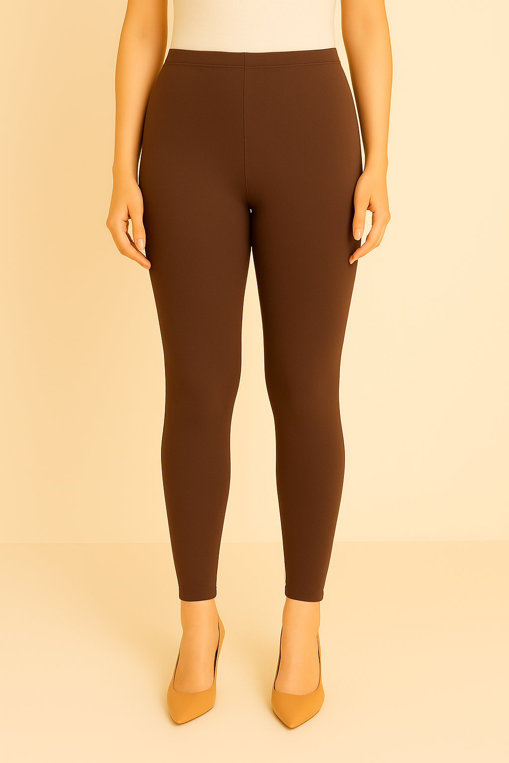 Classic Brown Stretch Tights