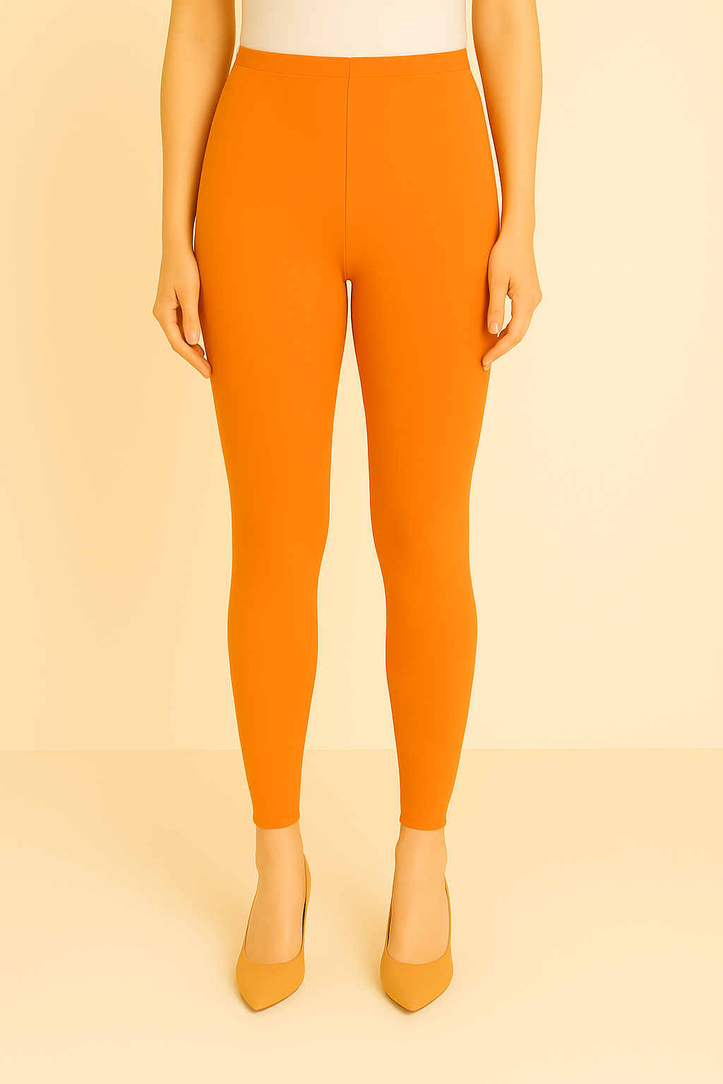 Sunset Orange Tights
