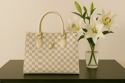 Elegance Checkered Tote