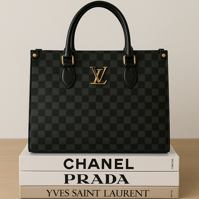 Checkered  tote