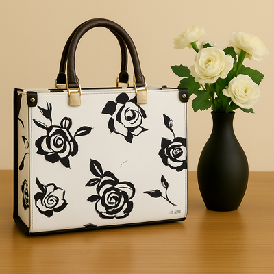 Monochrome Bloom Tote