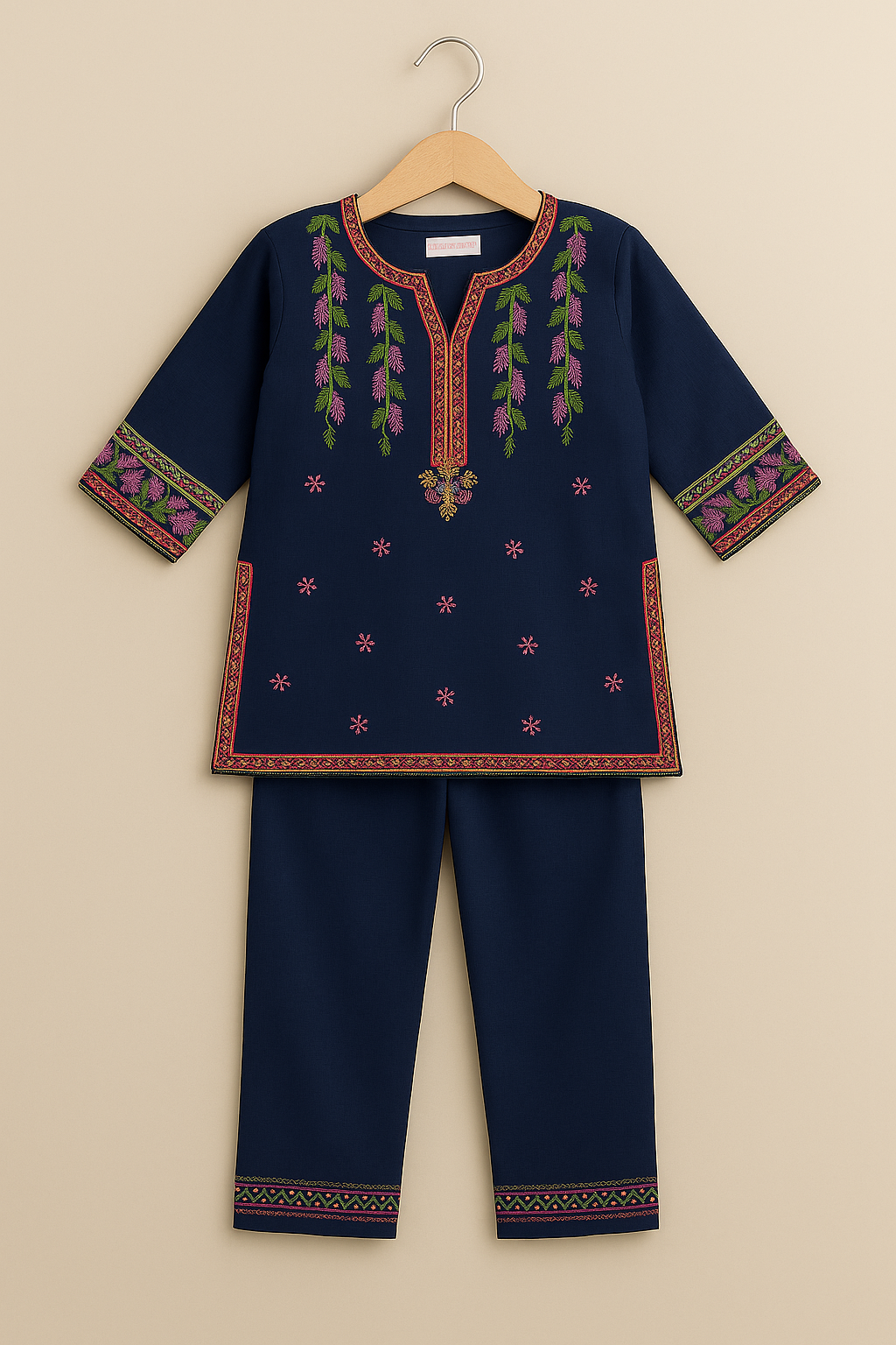 Midnight Garden Embroidered Set