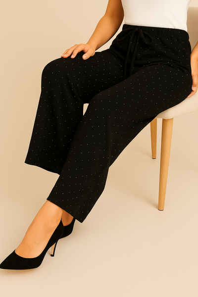 Black Shimmer Trouser