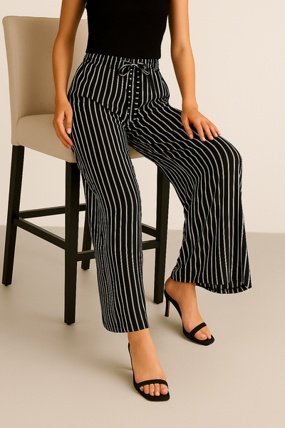 Black stripped trouser