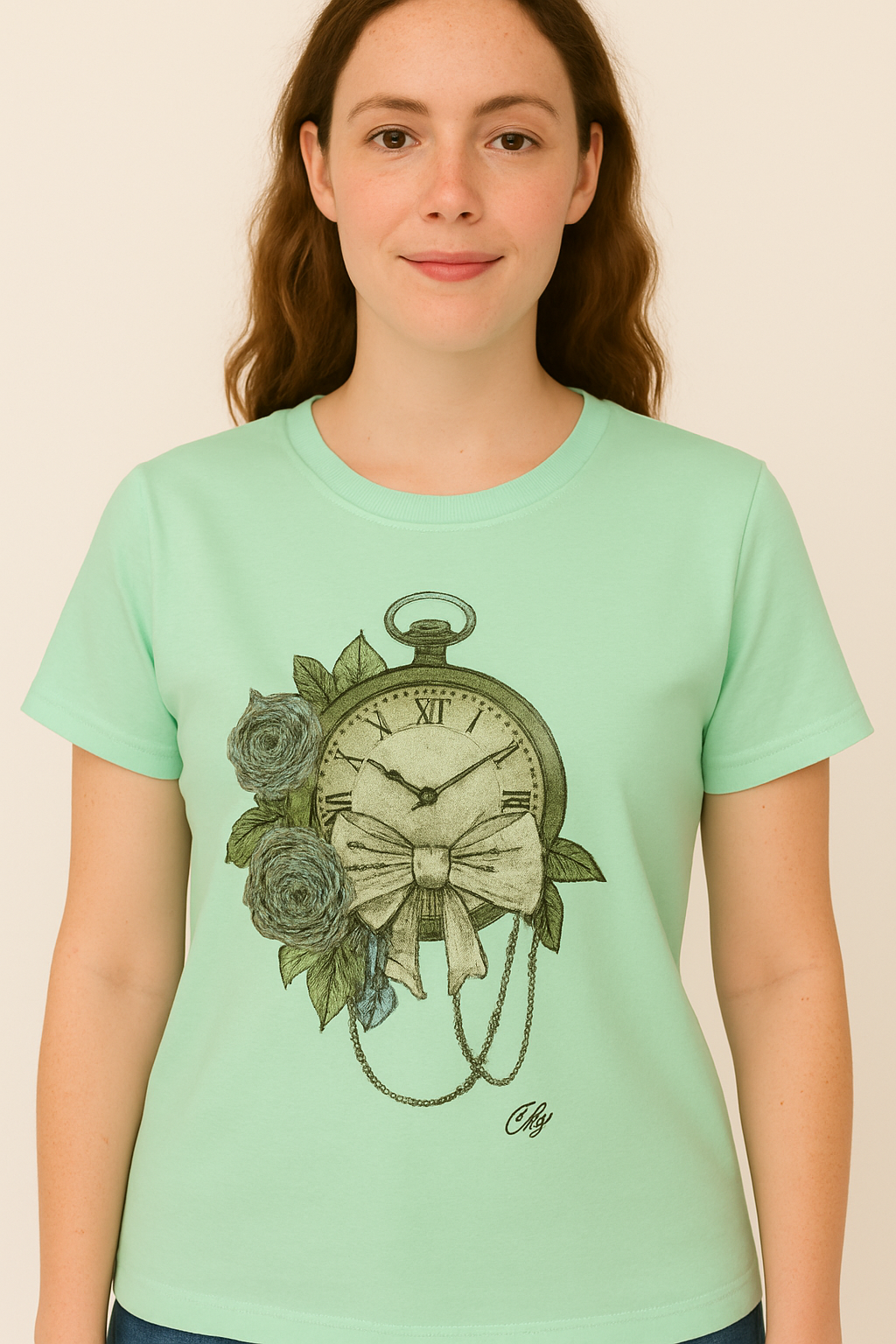 Mint Timeless Bloom Tee